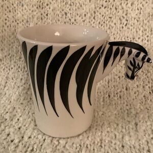 Zebra mug from Pier 1 Imports 18 ounce capacity.